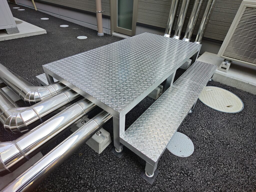 亜鉛メッキ歩廊